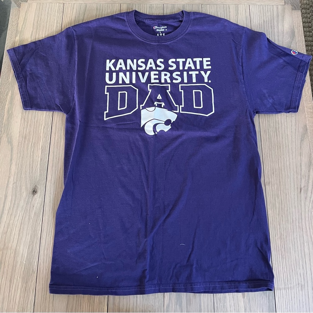 Purple Champion Kansas state dad shirt